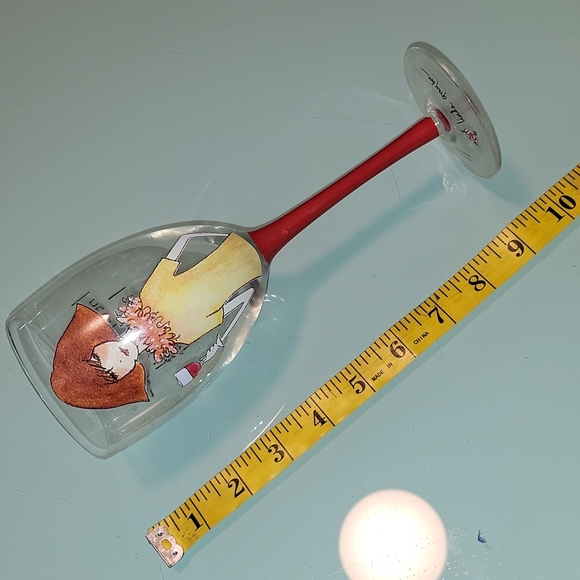 "I never exercise I might spill my drink" wine glass. - Picture 5 of 6